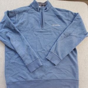 Columbia 1/4 Zip Sweatshirt Blue Medium